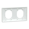 Ovalis - Lot de 180 plaques - 2 postes Horizontal - finition blanc S320704