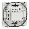 Mureva Styl - Bouton poussoir - composable - IP55 IK08 - connexion auto - blanc