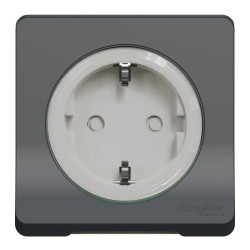 Mureva Styl - PC 2P+T schuko - composable - IP55 - IK08 - connexion auto - gris