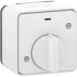 Mureva Styl - Interrupteur temporisé LED - saillie - IP55 - IK08 - blanc