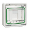 Mureva Styl - Prise RJ45 cat 6A blindé STP FTP - composable - IP55 IK07 - blanc