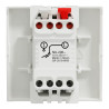 Unica - bouton-poussoir NO - 10A - connexion rapide - 2 mod - Blanc - méca seul