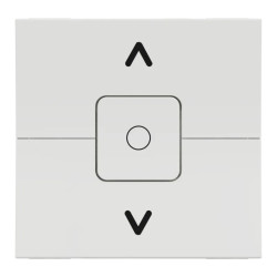 Unica - interrupteur volet-roulant - 3 touches - 6A - 2 mod - Blanc - méca seul