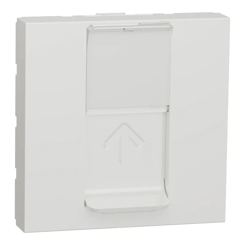 Unica - prise RJ45 simple - cat 6 STP - 2 mod - Blanc - méca seul