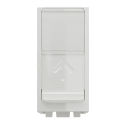 Unica - prise RJ45 simple - cat 6 FTP - 1 mod - Blanc - méca seul