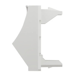 Unica - prise pour 1 RJ45 S-One incliné - 2 mod - Blanc - méca seul