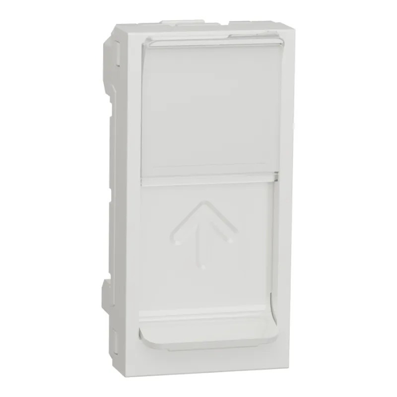 Unica - prise pour 1 RJ45 S-One - 1 mod - Blanc - méca seul