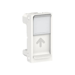 Unica - prise pour 1 RJ45 S-One - 1 mod - Blanc - méca seul