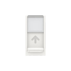 Unica - prise pour 1 RJ45 S-One - 1 mod - Blanc - méca seul