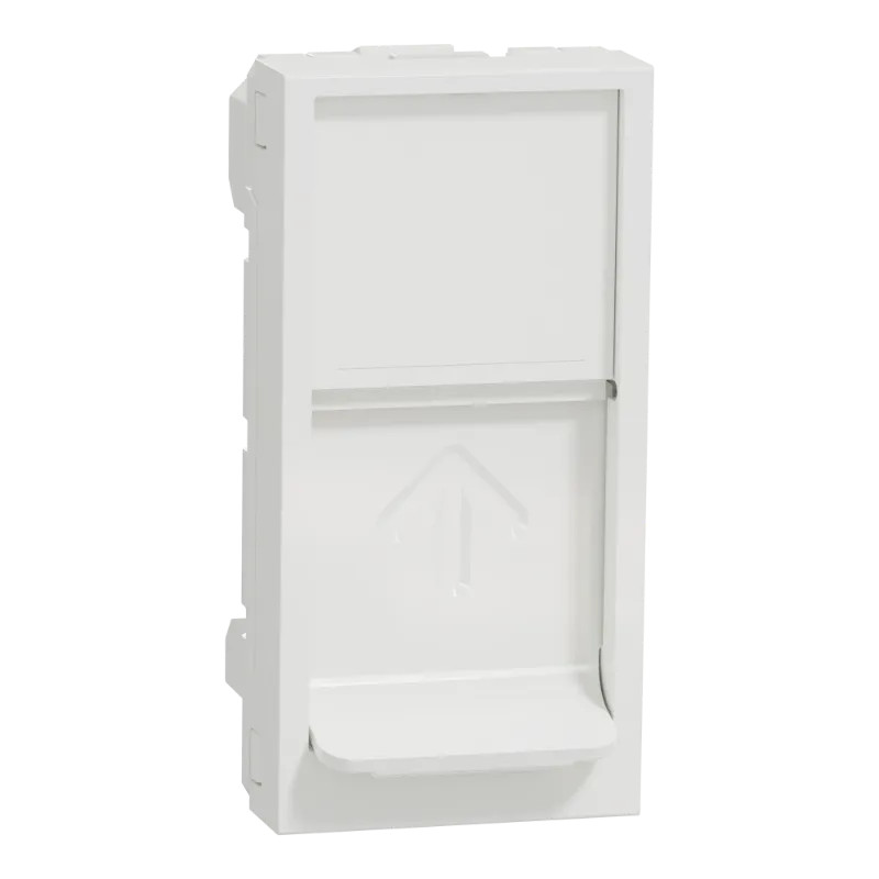 Unica - prise pour 1 RJ45 Keystone/Systimax - 1 mod - Blanc - méca seul