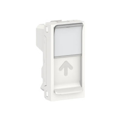 Unica - prise pour 1 RJ45 Keystone/Systimax - 1 mod - Blanc - méca seul