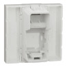 Unica - prise pour 1 RJ45 Keystone/Systimax - 2 mod Blanc - méca seul