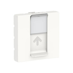 Unica - prise pour 1 RJ45 Keystone/Systimax - 2 mod Blanc - méca seul