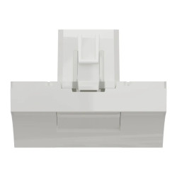 Unica - prise pour 1 RJ45 Keystone/Systimax - 2 mod incliné - Blanc - méca seul