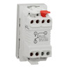 Unica - va-et-vient - 10A - connex rapide - 1 mod - Blanc antibact - méca seul