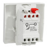 Unica - bouton-poussoir NO - 10A - connex rapid - 2 mod - Blanc anti - méca seul