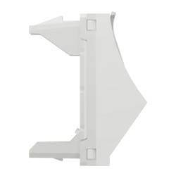 Unica - prise pour 1 RJ45 S-One incliné - 1 mod - Blanc antibacter - méca seul