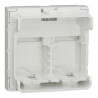 Unica - prise pour 2 RJ45 S-One - 2 mod - Blanc antibactérien - méca seul