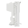 Unica - prise pour 1 RJ45 Keystone/Systimax - 1 mod - Blanc antibact - méca seul