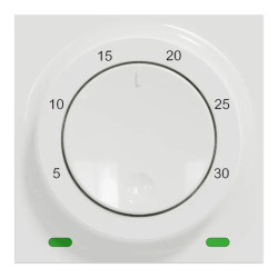 Unica - thermostat chauffage / climatisation - 8A - Blanc - méca seul