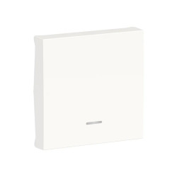 Unica - enjoliveur interrupteur ou bouton-poussoir lumineux - 2 mod - Blanc