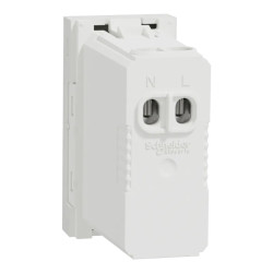 Unica - prise chargeur USB double - 15W - type A+C - 1 mod - blanc - méca seul