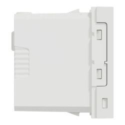 Unica - prise chargeur USB double - 15W - type A+C - 1 mod - blanc - méca seul