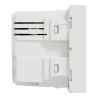 Unica - chargeur USB double - 5Vcc - 2,4A type A+C - 2 modul - blanc - méca seul