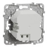 Unica - prise chargeur USB - C 45W + A 7,5W - 2 mod - alu - méca support fix