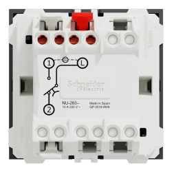 Unica - commande à carte NO/NF - 10A - 2 modules - Anthracite - mécanisme seul