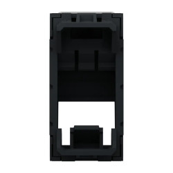 Unica - prise pour 1 RJ45 S-One incliné - 1 mod - Anthracite - méca seul