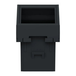 Unica - prise pour 1 RJ45 S-One incliné - 1 mod - Anthracite - méca seul