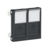 Unica - prise pour 2 RJ45 S-One - 2 mod - Anthracite - méca seul