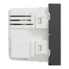 Unica - chargeur USB double - 5Vcc - 2,4A type A+C - 2 modul - anthr - méca seul