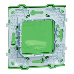 Unica - support de fixation 2 modules avec protection de chantier - zamac