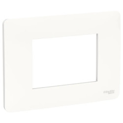 Unica Studio - plaque de finition - Blanc - 3 modules