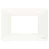 Unica Studio - plaque de finition - Blanc - 3 modules