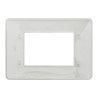 Unica Studio - plaque de finition - Blanc - 3 modules