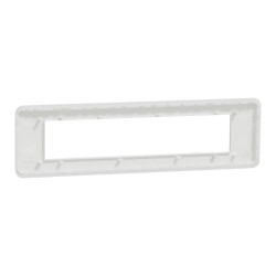 Unica Pro - plaque de finition - Blanc - 10 modules