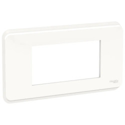 Unica Pro - plaque de finition - Blanc - 4 modules