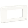 Unica Pro - plaque de finition - Blanc - 4 modules