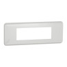 Unica Pro - plaque de finition - Blanc - 6 modules