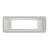 Unica Pro - plaque de finition - Blanc - 6 modules