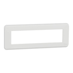 Unica Pro - plaque de finition - Blanc - 8 modules