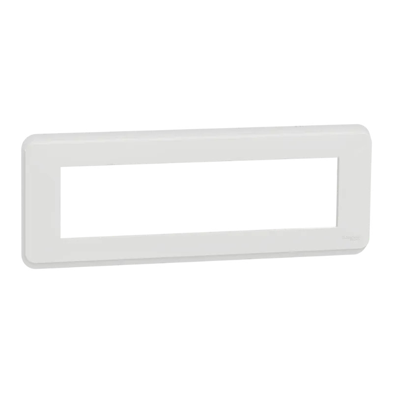 Unica Pro - plaque de finition - Blanc - 8 modules