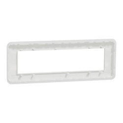 Unica Pro - plaque de finition - Blanc - 8 modules