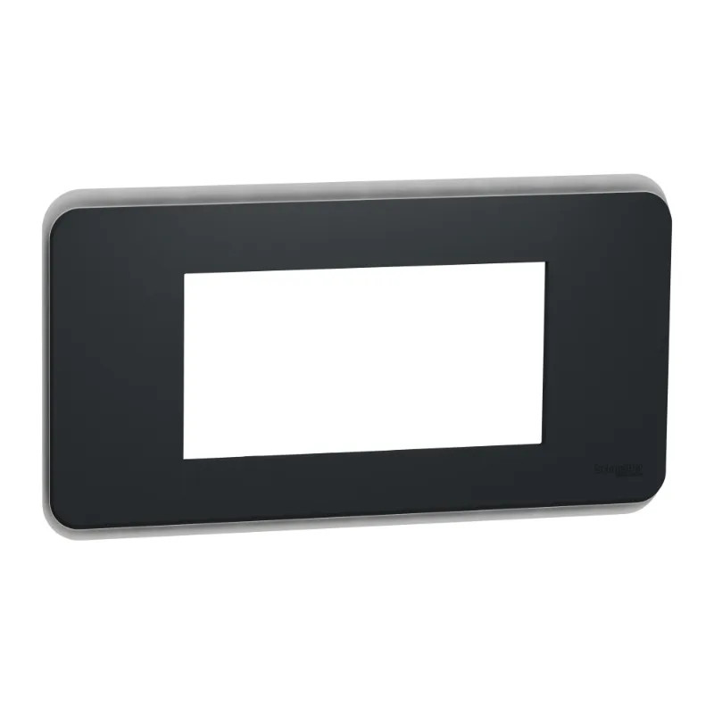 Unica Pro - plaque de finition - Anthracite - 4 modules