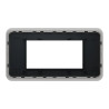 Unica Pro - plaque de finition - Anthracite - 4 modules