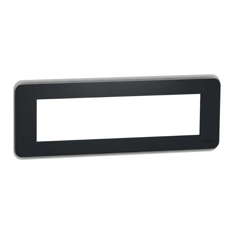 Unica Pro - plaque de finition - Anthracite - 8 modules