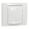 Unica - plaque de finition IP44 - Blanc - 1 poste